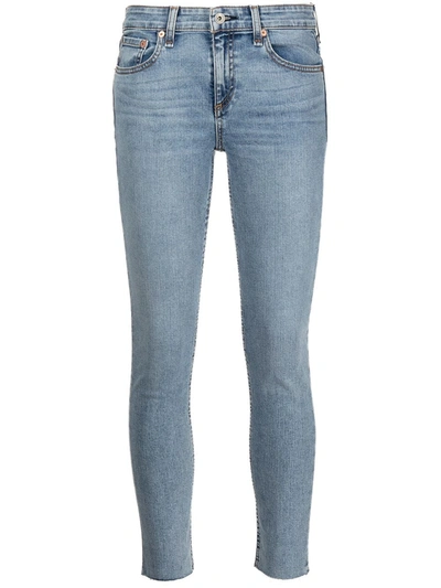 Rag & Bone Cate Skinny Cropped Jeans In Blue