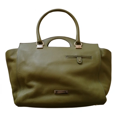 Pre-owned Alberta Ferretti Leather Handbag In Green