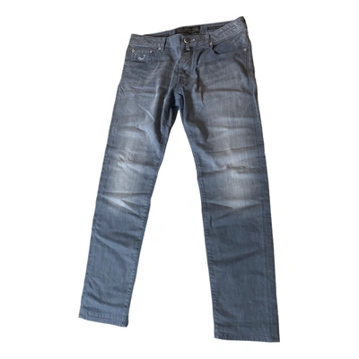 Pre-owned Jacob Cohen Straight Jeans In Grey