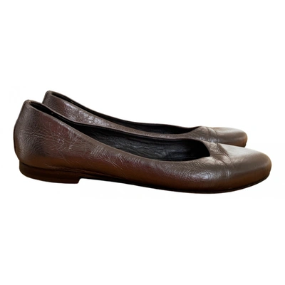 Pre-owned Liebeskind Leather Ballet Flats In Metallic