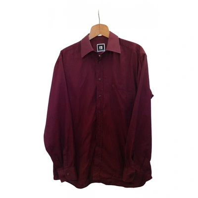 Pre-owned Roccobarocco Shirt In Burgundy