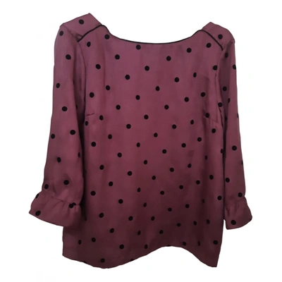 Pre-owned Jucca Blouse In Burgundy