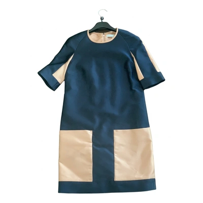 Pre-owned Victoria Victoria Beckham Mini Dress In Navy