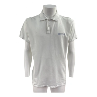 Pre-owned Just Cavalli Polo Shirt In White