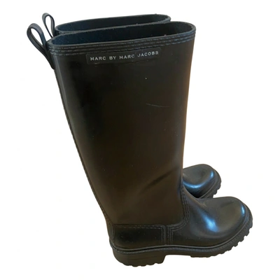 Pre-owned Marc By Marc Jacobs Wellington Boots In Black