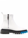 OFF-WHITE WHITE ANKLE BOOTS