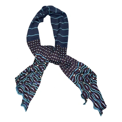 Pre-owned M Missoni Scarf In Blue
