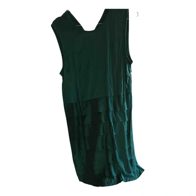 Pre-owned Suoli Silk Dress In Green