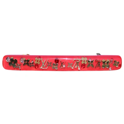 Pre-owned Louis Vuitton Inclusion Hair Accessory In Pink