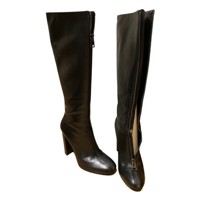 Pre-owned Tom Ford Leather Boots In Black