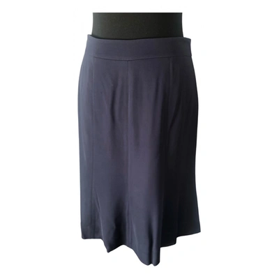 Pre-owned Tory Burch Mid-length Skirt In Navy