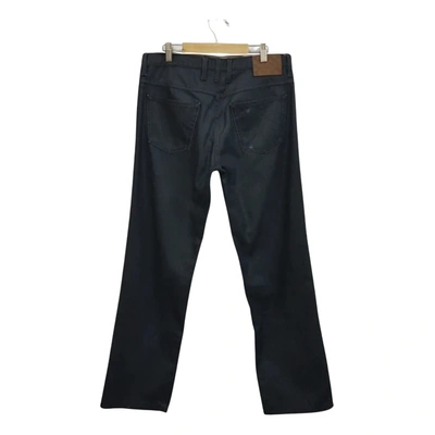 Pre-owned Gucci Straight Jeans In Navy