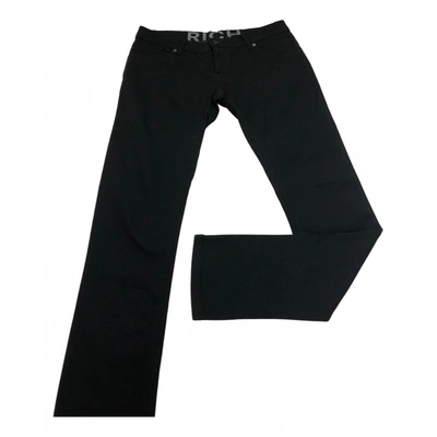 Pre-owned John Richmond Trousers In Black