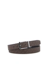 Michael Kors Monogram Print Belt In Brown