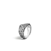 John Hardy Men's Sterling Silver Classic Chain Reticulated Tiga Ring In Silver