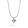 John Hardy Silver Essentials Necklace In White Diamond