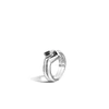 John Hardy Sterling Silver Tiga Stack Rings With Multi Gemstones, Set Of 2 In Hematite