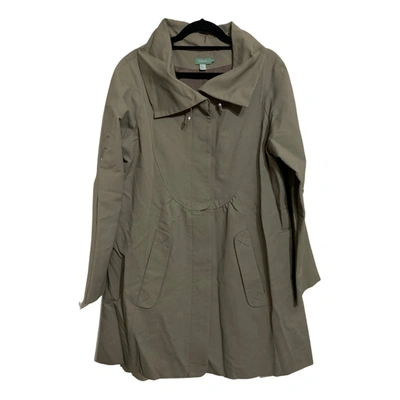 Pre-owned Hoss Intropia Trench Coat In Khaki