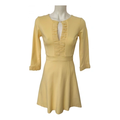 Pre-owned Cristinaeffe Dress In Yellow