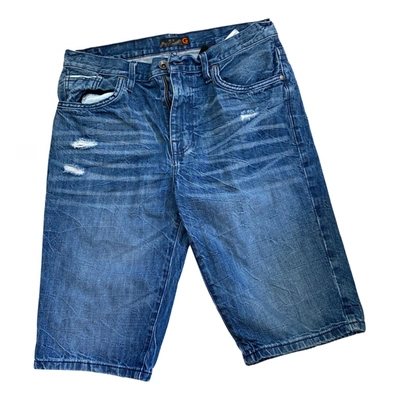 Pre-owned Guess Shorts In Blue