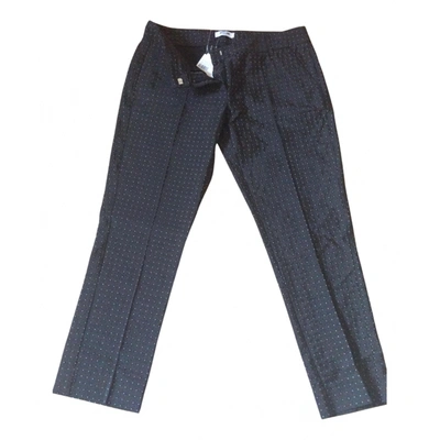 Pre-owned Moschino Chino Pants In Black