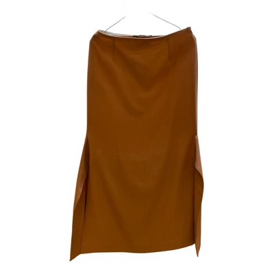 Pre-owned Stella Mccartney Mid-length Skirt In Camel