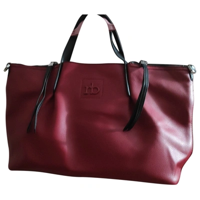 Pre-owned Roccobarocco Cloth Handbag In Red
