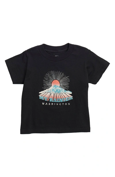 Kid Dangerous Kids' Mount Rainier Sun T-shirt In Black