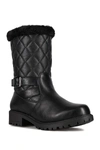 Aquatherm By Santana Canada Whittaker 2 Faux Fur Trim Low Waterproof Boot In Black
