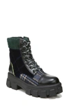 Circus By Sam Edelman Darren Quilted Combat Boot In Baltic Navy Multi