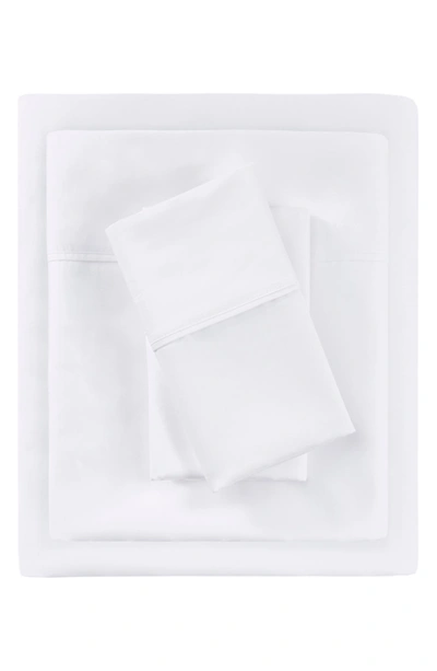 Beautyrest 1000 Thread Count Temperature Regulating Antimicrobial 4 Piece Sheet Set In White