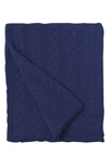 Allied Home Cable Knit Throw In Navy