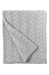 Allied Home Cable Knit Throw In Light Grey