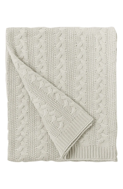 Allied Home Cable Knit Throw In Ivory