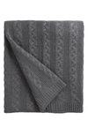 Allied Home Cable Knit Throw In Grey
