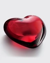 Baccarat Ruby Puffed Heart
