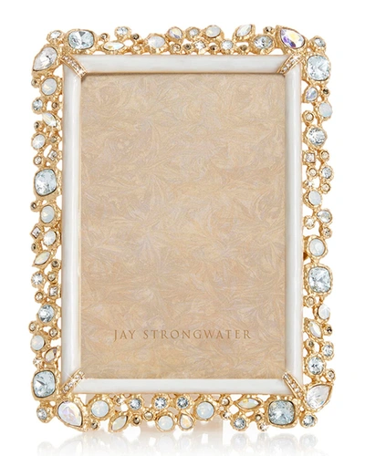Jay Strongwater Bejeweled Frame, 4" X 6" In Opal