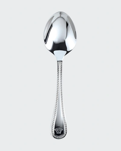 Versace Greca Stainless Steel Coffee/tea Spoon In Metallic