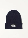 The North Face Mens Tnf Navy Logo-embroidered Knitted Beanie In Blue