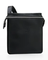 Il Bisonte Men's Leather Crossbody Bag In Black
