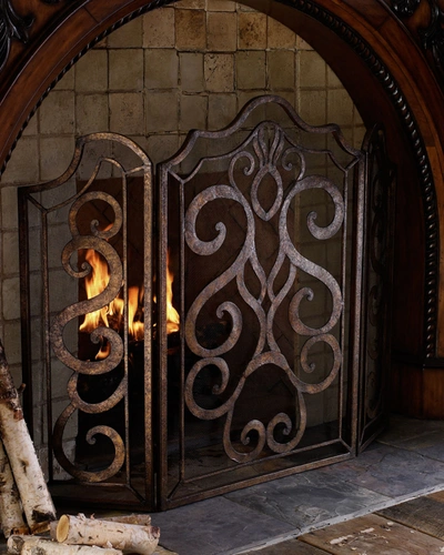 Ambella Scroll Fireplace Screen