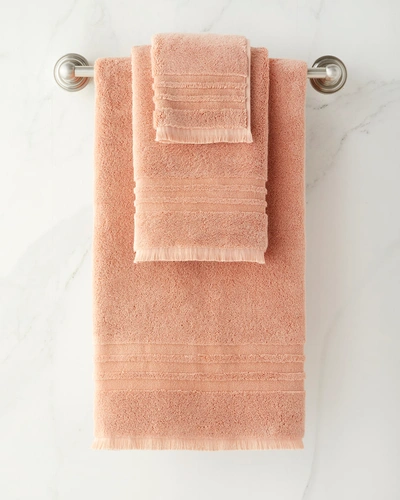 Kassatex Mercer Wash Towel In Pink Clay
