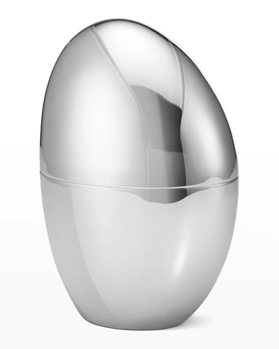 Georg Jensen Stainless Steel Tall Sky Box In Silver