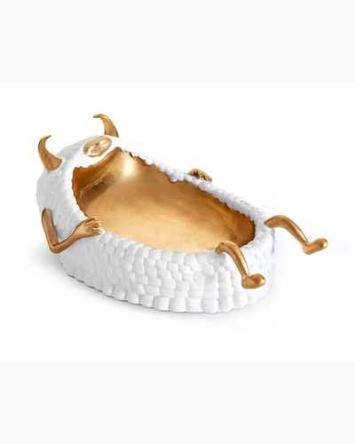 L'objet X Haas Brothers White Lazy Susan Bowl