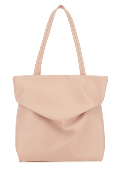 Chloé Judy Leather Tote Bag In Nude &amp; Neutrals
