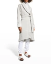 Ugg Duffield Ii Fleece Robe In Seal Heather