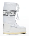 Moon Boot Icon Shell And Faux Leather Snow Boots In White