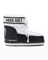 Moon Boot Classic Low 2 Shell And Faux Leather Snow Boots In White