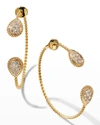 BOUCHERON SERPENT BOHEME DIAMOND HOOP EARRINGS IN YELLOW GOLD,PROD244910515