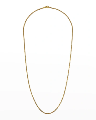 Paul Morelli 18k Gold Plain Chain Necklace, 32"l